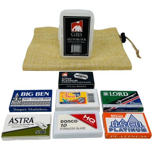 G.B.S Double Edge Safety Razor Blade Collection Pack Comes with 50 Blades