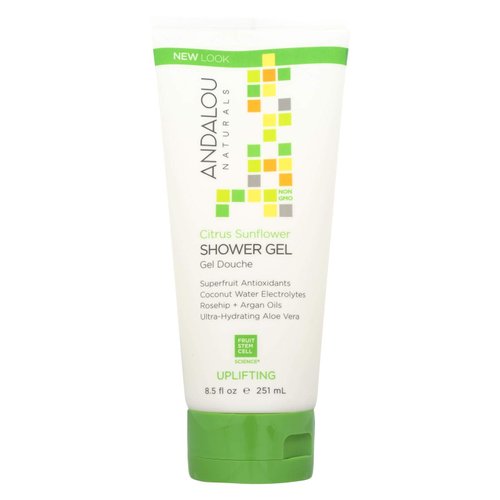 Andalou Naturals Shower Gel, Citrus Verbena Uplifting - 8.5 Fl Oz