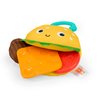 Bright Starts Say Cheeseburger On The Go Teether Activity and Stroller Toy, Baby Teething Toy, BPA Free, Unisex, 3 Months+