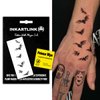 INKARTLINK Temporary Tattoos, Semi Permanent Tattoos Adult Art Designs Waterproof Temporary Tattoos Party Favors Tattoo Stickers Realistic, No Adhesive, Lasts 1-2 Weeks (Bat 1)