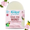 KinKind Give me MORE! Deep Conditioner Bar for Damaged, Frizzy & Curly Hair. Extra Care & Protection. Vegan & Cruelty Free. Upto 50 washes! 40g