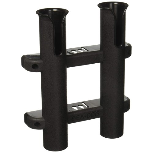Sea Dog Line 325029-1 Two Pole Side Mount Rod Holder, Black