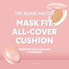 [*Mini Size*] TIRTIR All Cover Pink Cushion | Korean Cushion Foundation, (#23N Sand, 0.15 Fl Oz)