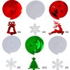 60 Pieces Christams Party Hanging Swirl Set Decorations Xmas Hanging Swirl for Home Birthday Party Supplies (60)
