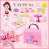 deAO Doll Houses Portable Backpack for Girls with Doll Toy House with Light and Music Baby Dollhouse Furniture for 3 to 8 Years Olds Toddler Kids