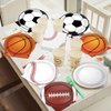 Qyeahkj 100 Pcs Sports Birthday Party Decorations Sports Themed Party Plates And Napkins Basketball Party Supplies Boys Birthday Party Football Tableware Set Baseball Sports Party Favors