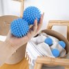 6 Pcs Dryer Balls, 2.5 in Reusable Laundry Soften and Fluff Laundry Washing Balls (Blue)