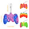WHGAMNCE 16 Pcs Mini Pop Fidget Keychain,Tiny Push Pop Fidget Toy Back,Fidget Toys Bulk,Keychain Pop Bubble Toy,Anxiety Stress Reliever Toy for Kids Adults.