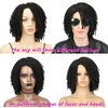 WIGNEE Short Dreadlock Wig Braided Wigs for Black Women Short Afro Dreadlock Wigs for Black Women And Men Loc Wigs Dreadlocks Crochet Hair for Black Women Daily Use
