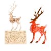 (5pcs) Animal Wood Puzzles Adult, 3D Wooden Puzzles Set, Exquisite DIY Model Craft kit, Artwork Set Waiting to be Painted