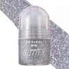 Body Glitter Roll on Festival Glitter Gel Makeup for Hair Face and Body Color Changing Glitter Gel Rave Party Makeup 25ml Sliver