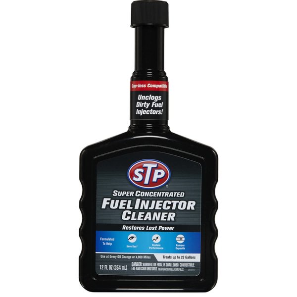 STP Super Concentrated Fuel Injector Cleaner, Injector Cleaner Unclogs Dirty Fuel Injectors and Restores Lost Power, 12 Oz