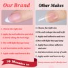 Lifextol Press on Toenails French Tip Toe Nails Press ons Fake Toe Nails Press ons,15 Sizes Press on Toe Nail Tips, 240pc Toe Nails Press on Toenails French Tip for Gils, Toe Press on Nails for Women