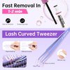 URNNE DIY Lash Extension Kit for Beginners, 280 PCS Fluffy Lash Clusters Kit, 50D Eyelash Extension Kit, 9-16MM Individual Cluster Lashes Glue Remover Tweezers for Eyelash Extensions