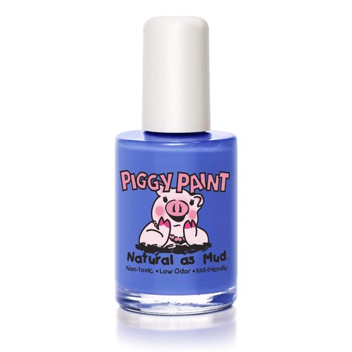 Piggy Paint | 100% Non-Toxic Girls Nail Polish | Safe, Cruelty-free, Vegan, & Low Odor for Kids | Blueberry Patch