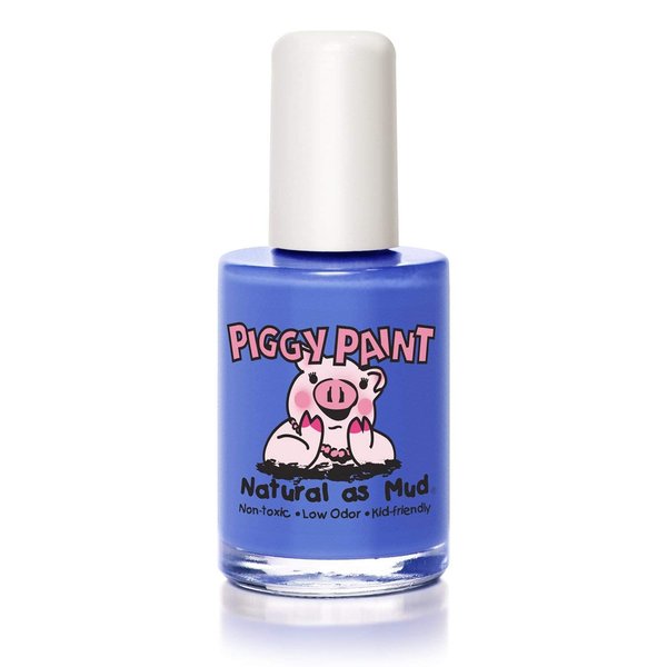 Piggy Paint | 100% Non-Toxic Girls Nail Polish | Safe, Cruelty-free, Vegan, & Low Odor for Kids | Blueberry Patch