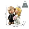 ENNAS Cute Bride and Groom Figurine Wedding Cake Topper Perfect Wedding Gifts