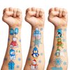 Winter Temporary Tattoos Theme 1st Birthday Party Decorations Supplies Favors 96PCS Cute Penguin Snowman Snowflake Polar Bear Tattoo Stickers Gifts for Kids Girls Boys School Prizes Carnival Christmas