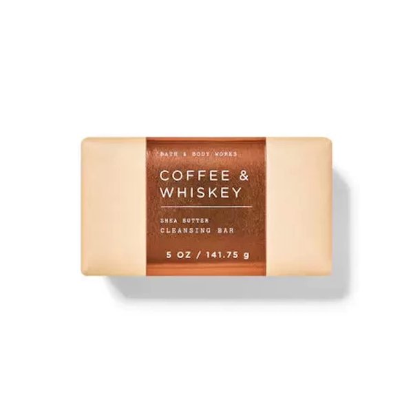 Bath & Body Works Coffee & Whiskey Shea Butter Cleansing Bar Soap 4.2 oz (Coffee & Whiskey)