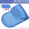 Makeup Remover Cloth Clean Towel, Reusable Facial Cleansing Towel - Chemical Free, Remove Makeup Instantly with Just Water - Money-back Satisfaction Guaranty (1 Blue)