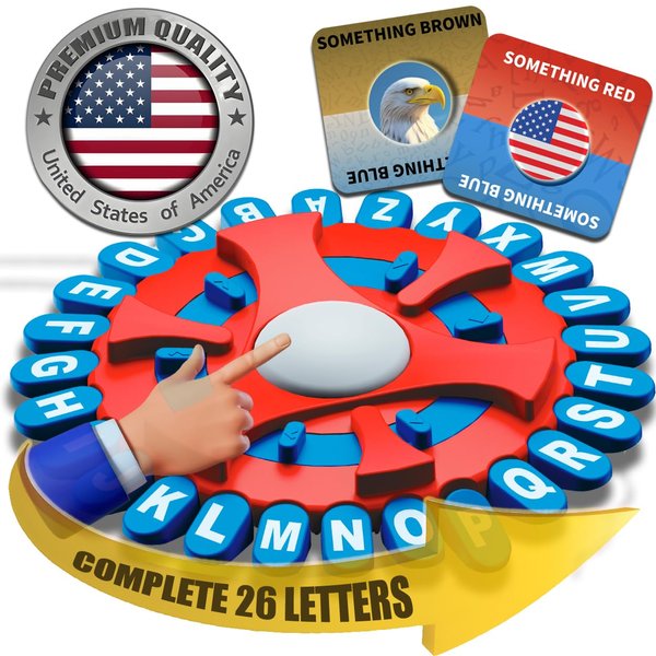 WORDSTORM – Fast-Paced 26-Letter Word Game with Countdown Timer & Flashing Red Lights – Perfect for Family Game Night, Parties, and Educational Fun