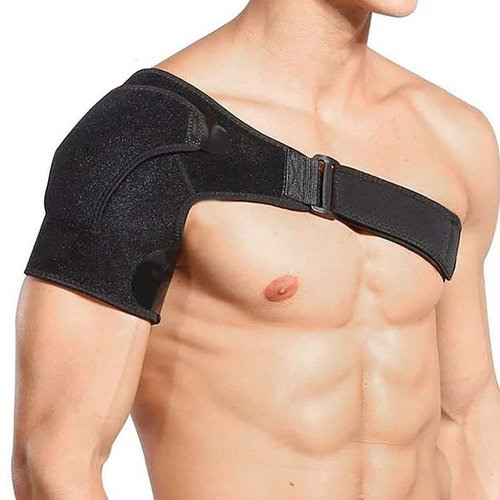 Relax Melodies Shoulder Brace for Men Women, Support and Compression Sleeve for Torn Rotator Cuff, AC Joint Pain Relief, Adjustable Fits Left Right Shoulder, Ice Pack Pocket