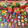 UUSYCUN 24PCS Christmas Mochi Squishy Toys for Party Favors, Xmas Squishies Bulk for Stocking Stuffer, Santa Squeeze Toys for Kids, Gifts, Presents, Advent Calendar, Classroom Prizes, Goodie Bags