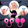 20 Pieces Halloween Accessory Includes 10 Pieces Witches Fingers Martian Costume Fingers Fake Nails Halloween Vampire Finger and 10 Pieces Eye Finger Puppets for Halloween Party Cosplay