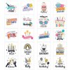 20 sheets Happy Birthday Temporary Tattoos for Kids, Happy Birthday Party Favors Decorations Goodie Bag Fillers for Boys Girls