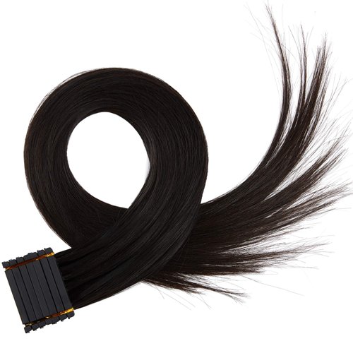 6D Hair Extensions 100% Real Human Hair 13pcs 52g/pack No-Trace Hair Extensions (22 inch #1B)