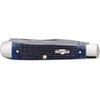 Case WR XX Pocket Knife Navy Blue Bone Trapper Item #2800 - (6254 SS) - Length Closed: 4 1/8 Inches