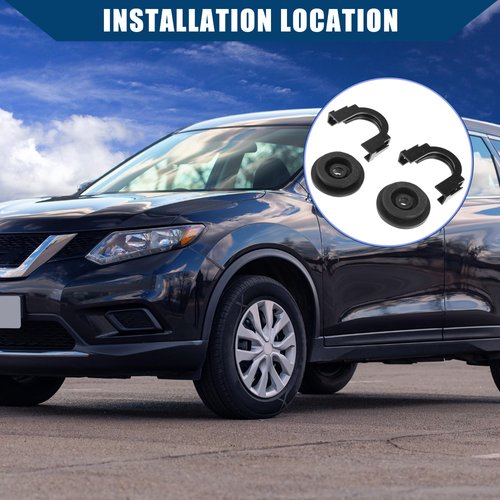 Hihaha No.21506-6M100 Upper Radiator Mounting Bushing for Nissan Altima 2007-2015 / Upper Radiator Mounting Bracket/Durable / 2Pcs Black