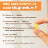 VEV Vitamin D3 K2 Magnesium Vitamin Supplement - 10,000 IU Vitamin D3, 200 mcg MK-7, Magnesium Glycinate & Malate, Zinc Citrate – 300 Softgels, for Energy, Bone & Muscle Support