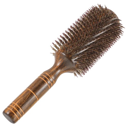 Beaupretty Hair Blow Drying Brush Roll Hair Brush Roll Pig Bristle Curling Comb Miss Bristle Hair Inside Buckle Handle Curly Hair Styling Brush Blow-dry Brush