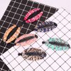 6 PCS Bohemia Style Wrapped Cloth Banana Hair Clips Rounded Edges Hair Comb Claws Hair Comb Fish Shape Grips Clamp Hair Accessories for Women (Small-3.74 Inch)
