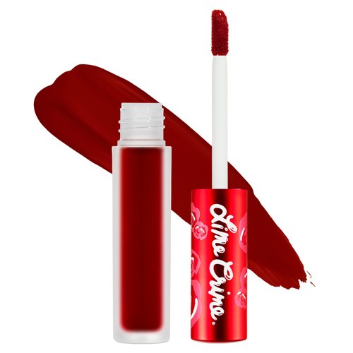 Lime Crime Velvetines Liquid Matte Lipstick, Feelins (Deepest True Red) - Bold, Long Lasting Shad...