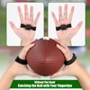 TOBWOLF 4PCS American Football Catching Trainer Band, Rugby Football Catching Receiver Trainers, Football Receiving Training, Volleyball Catching Training Hand Strap Beginner Practice Fingertip