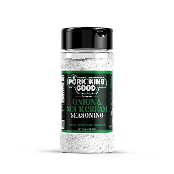 Pork King Good Seasoning: Onion & Sour Cream - Perfect for Cooking and Popcorn Seasoning - Keto Friendly, Paleo, No MSG, Gluten Free