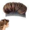 Hair Bun Invisible False Hair Clip Hair Base Bump Fluffy Hair Pad Styling Insert Tool Volume Fluffy Styling Increased Hair Pad Hiar Styling Accessories for Women Girls Hair Accessories (Light Brown)
