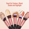 Makeup Brushes Makeup Brush Set - 16 Pcs BESTOPE PRO Premium Synthetic Foundation Concealers Eye Shadows Make Up Brush,Eyeliner Brushes(RoseGold)