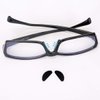 40 Pairs Eyeglass Nose Pads Silicone Soft Seft Adhesive Thin Anti-Slip Nosepads for Eyeglasses Glasses Sunglasses (Black 1mm)