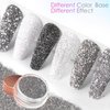 Laza 1.5g/0.05oz Diamond Nail Glitter Reflective Glitter Rhinestones Diamond Dust Pixie Crystals for Nails Holographic Nail Powder Triangle Glitter Decorations for Nail Art Tips Manicure - White