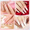 Dunzoom French Manicure Kit Include 2 Pcs French Manicure Pen 0.12 Ounce White Tip Pen 111 Count French Tip Nail Stickers French Manicure Strips French Tip Tool for Women DIY Pedicure Nails Kit
