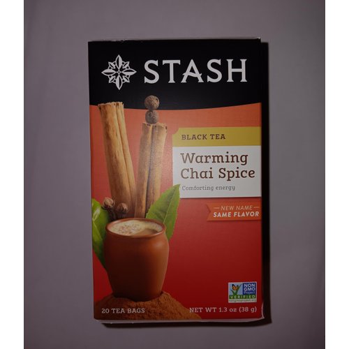 Black Tea-Chai Spice Stash Tea, 20 Count (Pack of 1)