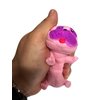 Squishy Stretchy Pug (2.5" to 6.5") Rubber Fidget Sensory Toy Filled with Sand. Great Stress Relief Dog Toy for Kids, Adults and Pets. (1 Pack - Light Pink)
