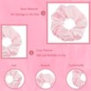 Aprince 12 Pieces Pink Satin Scrunchies for Girls Women Hair Ties Ponytail Holder Hair Scrunchies Cute Hair Accessories for Party Valentine's Day