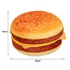funnykitten Hamburger Plush Pillow, 3D Simulation Cheeseburger Pillow Burger Plush Hugging Pillow Cushion Funny Food Plush Pillows Toy for Home Decor, 16.5inch