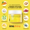 irreshine Turmeric Vitamin C Clay Mask: Turmeric Face Mask Vitamin C Clay Mask Clay Mask for Face Clay Face Mask - Vitamin C Clay Mask with Turmeric Vitamin C Face Mask 5.07oz/150ml