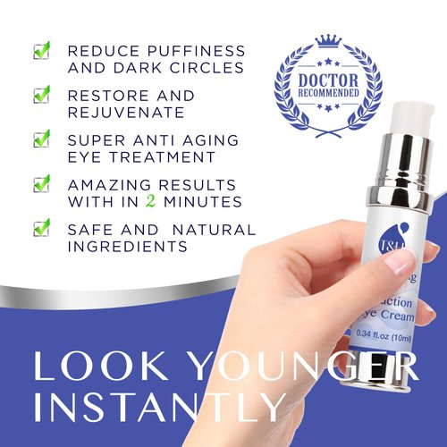 TEREZ & HONOR Anti-Aging Rapid Reduction Under-Eye Cream, Visibly and Instantly Reduces Wrinkles, Dark Circles and Eye Bags in 120 Seconds, Hydrates & Lifts Skin Rapid (0.34 fl.oz)