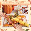 LASGU Thanksgiving Party Table Favors Set, 8 Pack No-Snap Game Table Favor with Party Hat Joke & Prizes Gifts Inside, Thanksgiving Party Games for Fall Thanksgiving Holiday Traditions